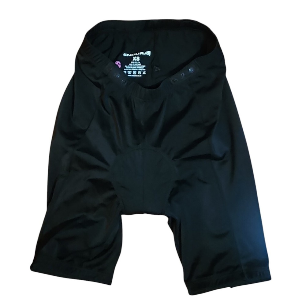 Endura Cycling Shorts Womens XS Black Pull On Clickfast‎ Pink Padding Bicycle